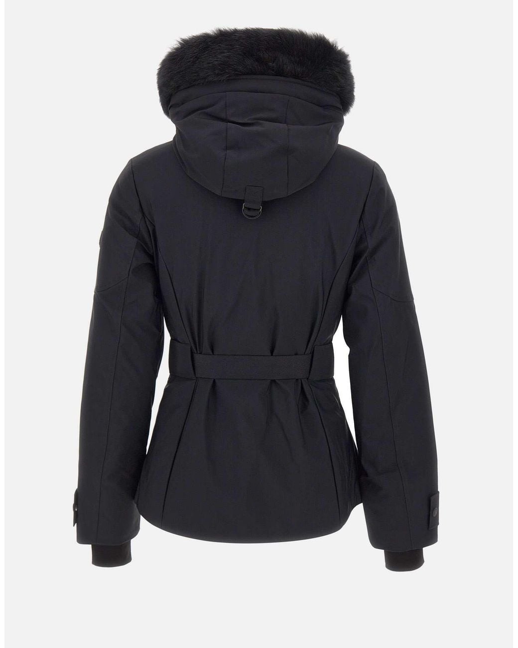 Moose Knuckles Blue Belted Jacket