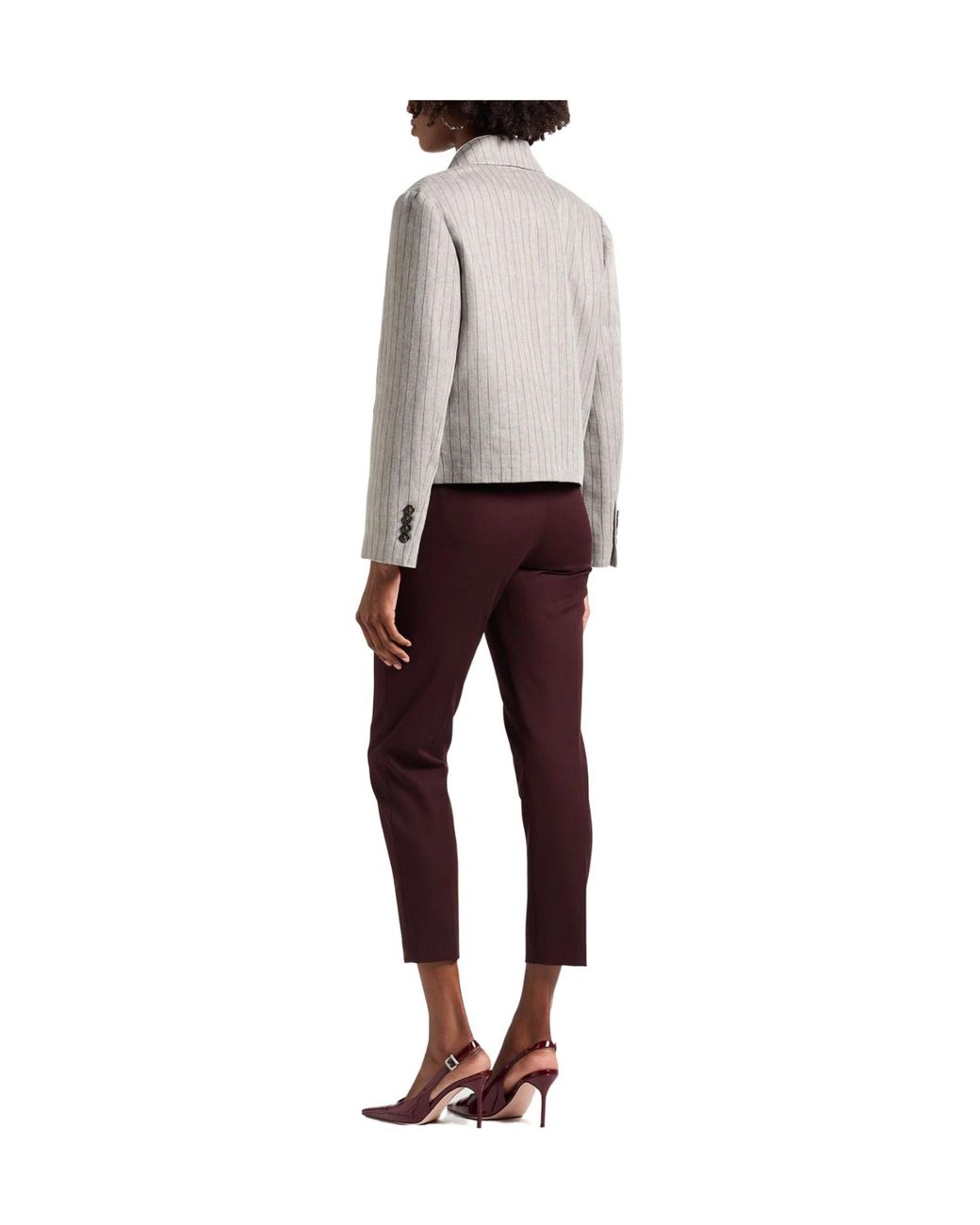 Brunello Cucinelli Natural Single-Breasted Blazer