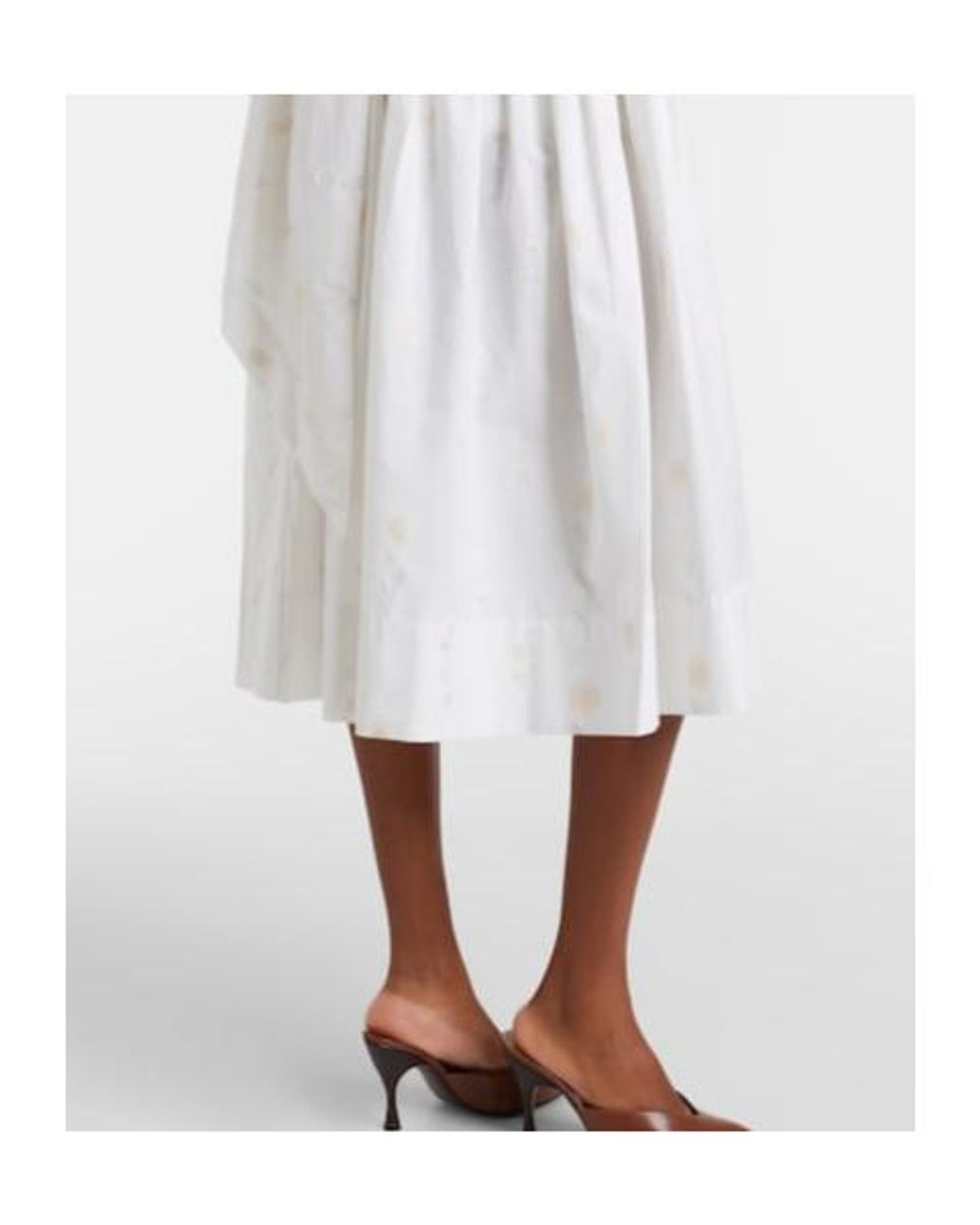 Vivienne Westwood White Sunday Floral Cotton-Blend Corset Dress