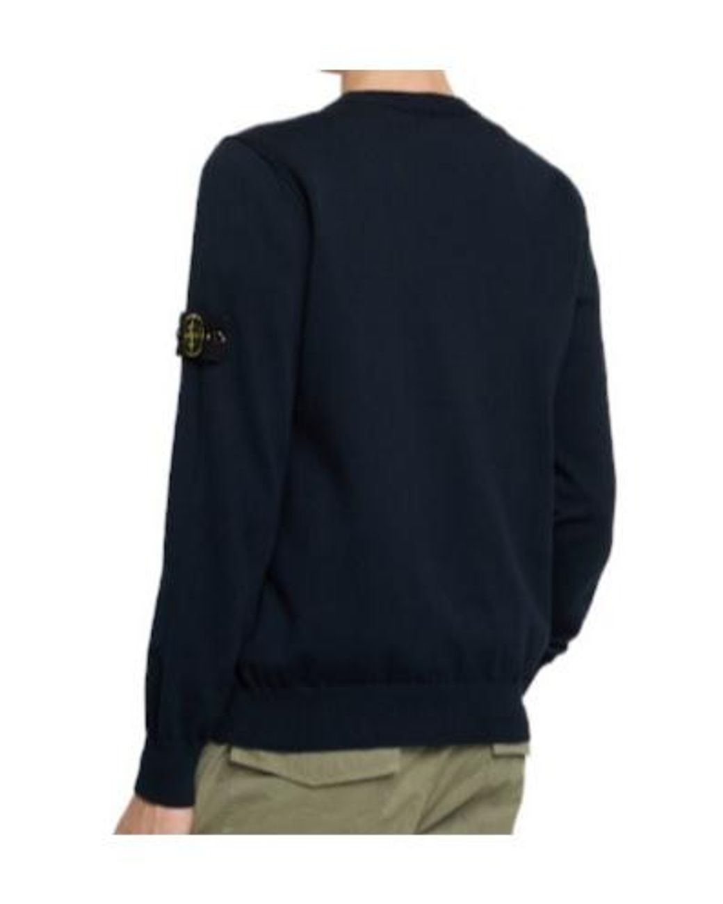 Stone Island Blue Crew Neck Sweatshirt With Long Sleeves for men