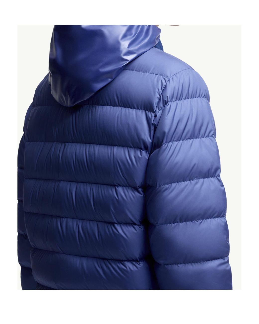Moncler Blue Brendann Zip-Up Padded Jacket for men