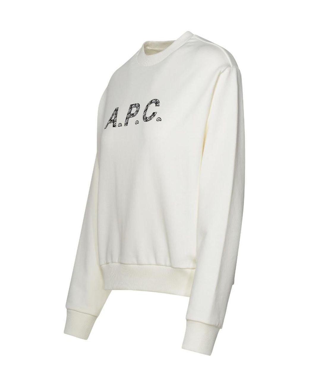 A.P.C. Gray Logo-Printed Crewneck Sweatshirt
