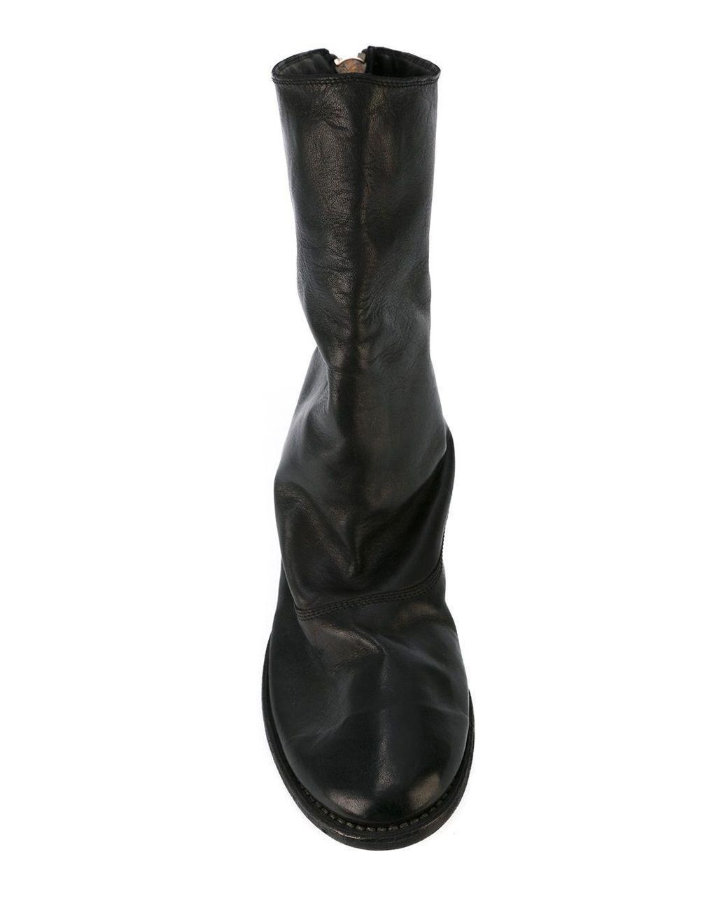 Guidi Black Zipper Boots