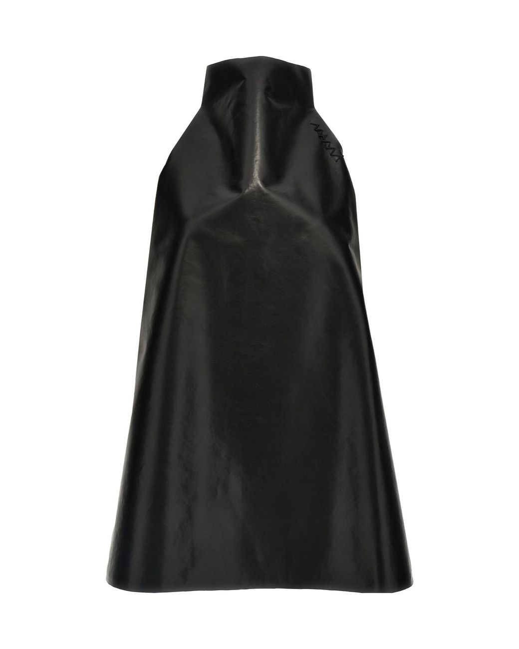 Marni Black Two-Toned High-Neck Trapeze Dress