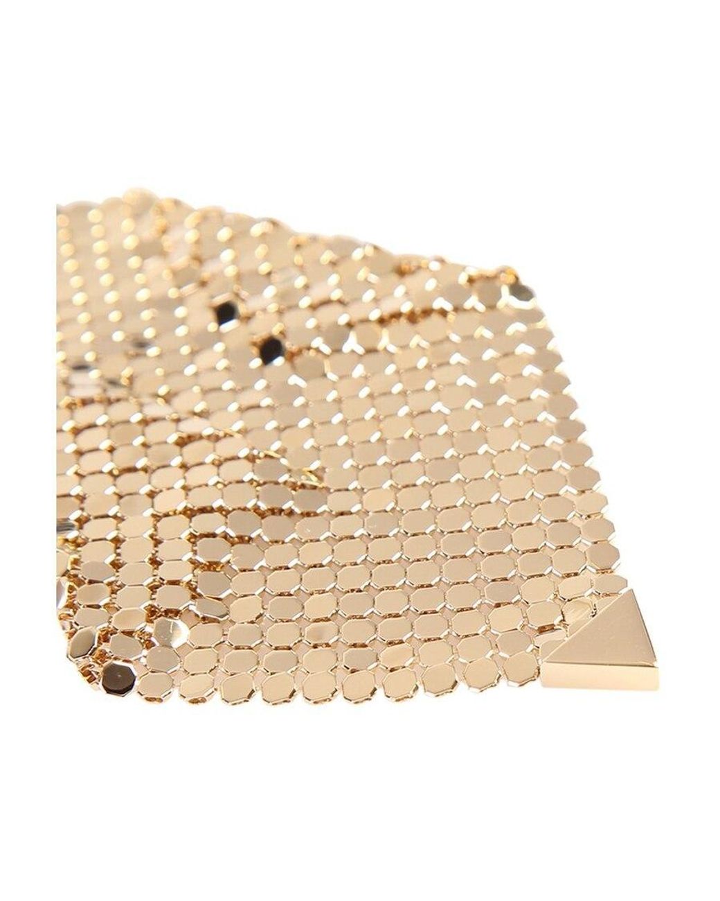 Rabanne White Rabanne Chained Mesh Earrings