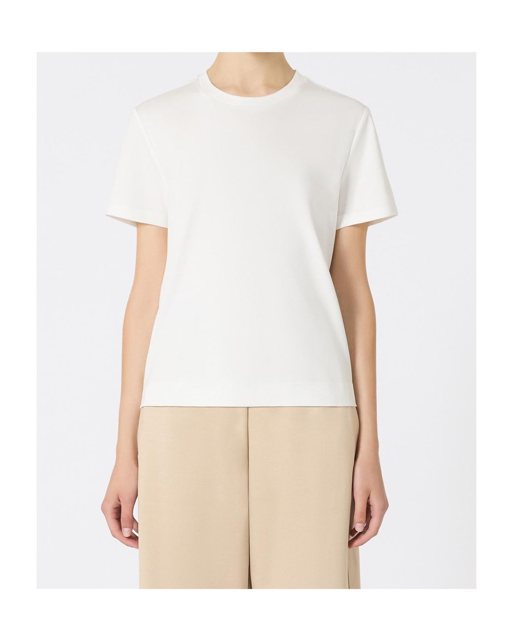 Max Mara White Nerina Crewneck T-Shirt