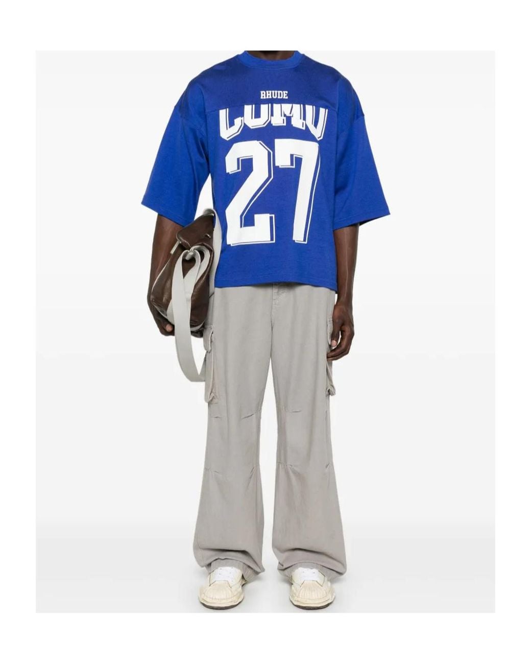 Rhude Blue Como T-Shirt for men