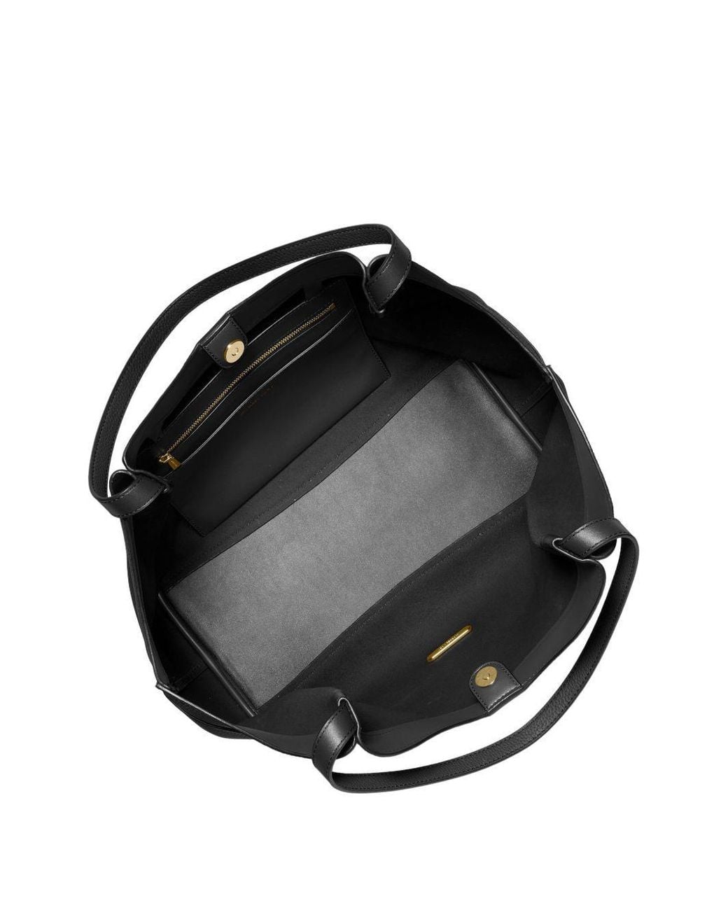 Michael Kors Black Michael Magnetic Closure Tote Bag