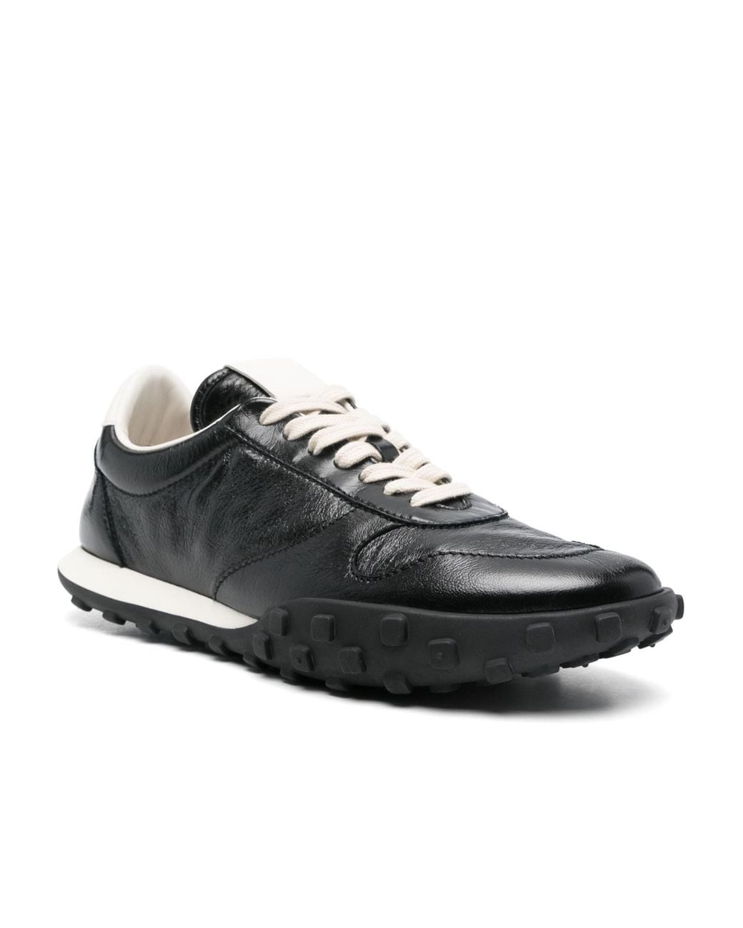 Jil Sander Black Lace-Up Sneakers