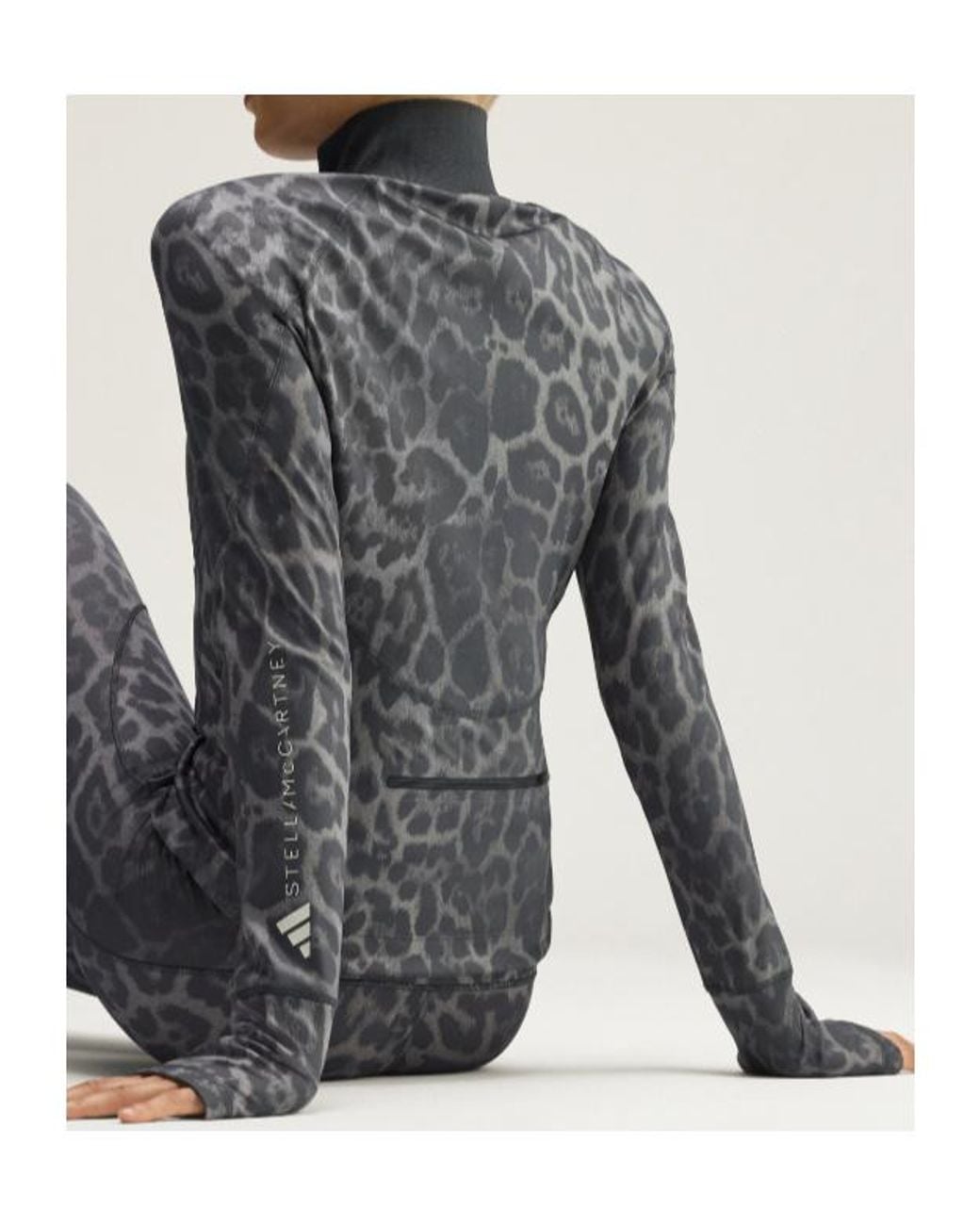 Adidas By Stella McCartney Gray Leo Zip-Up Activewear Jacket