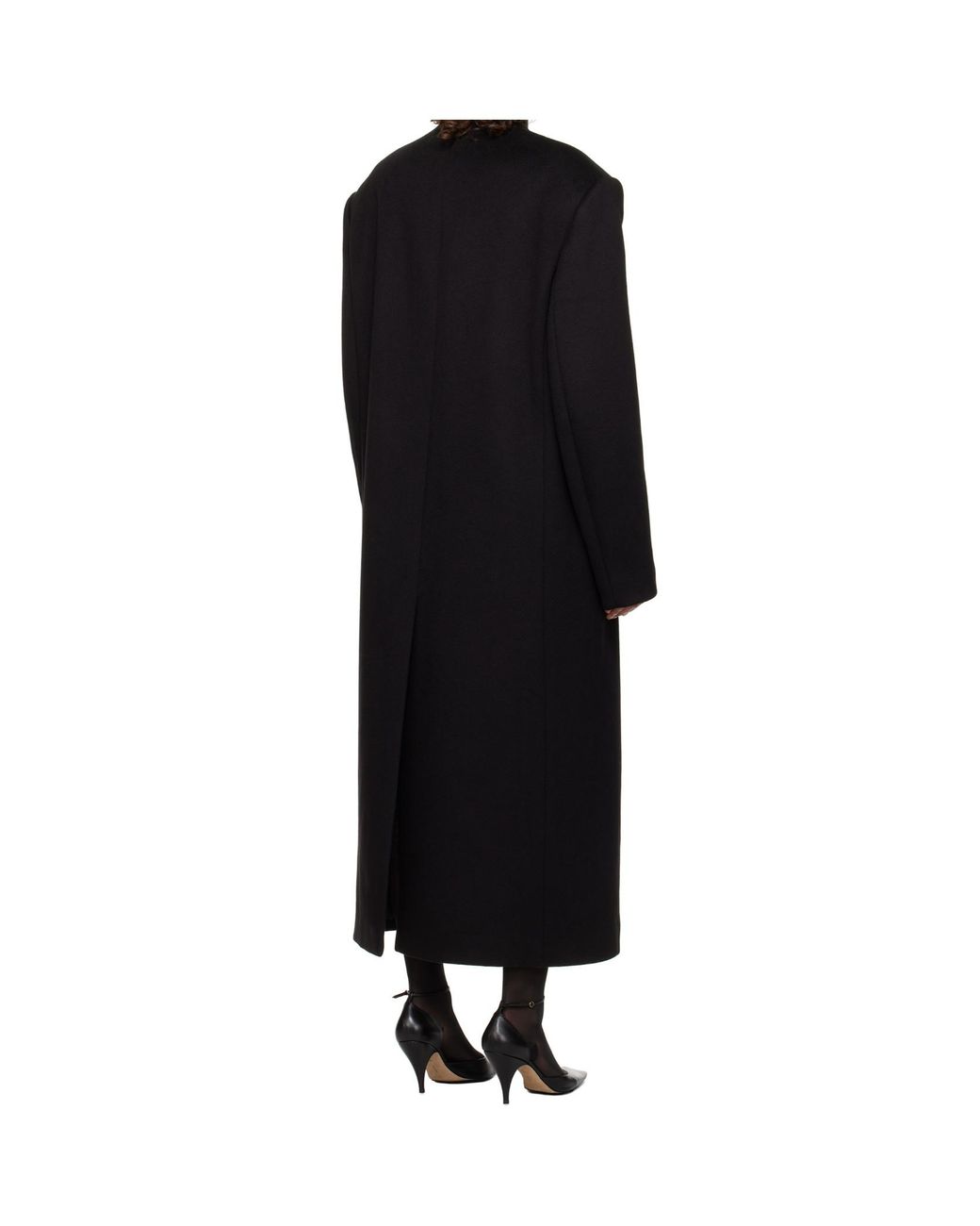 The Row Black Double-Breasted Coat