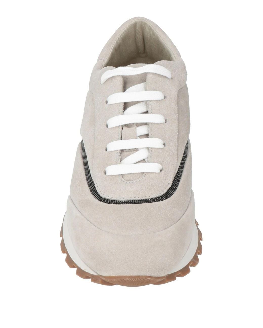 Brunello Cucinelli White Low-Top Casual Shoes