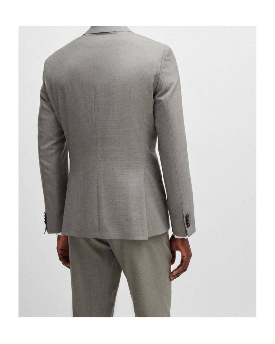 Boss Gray Long-Sleeved Suit for men
