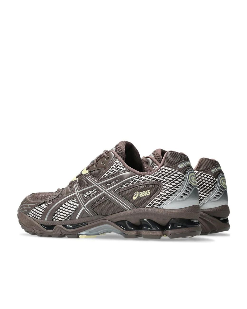 Asics Gray Mesh Panel Running Shoes for men