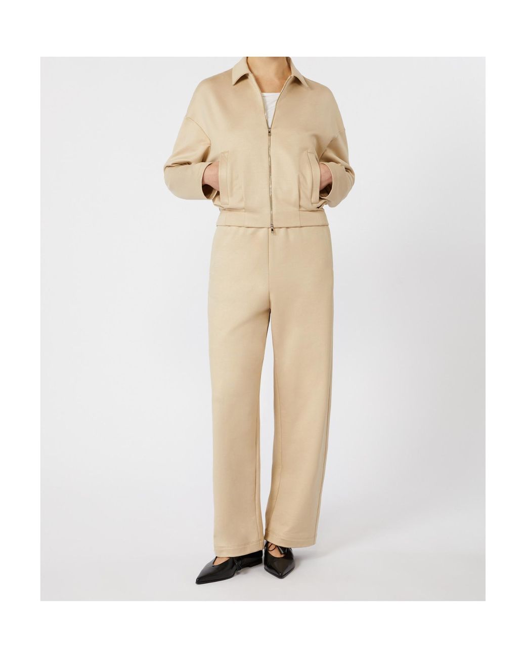 Max Mara Natural Filovia Straight-Leg Trousers