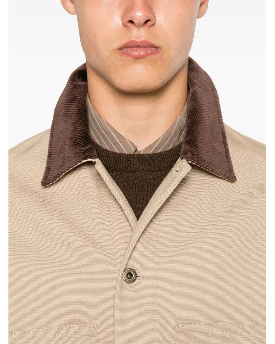 Canada Goose Natural Beaumont Corduroy-Collar Jacket for men