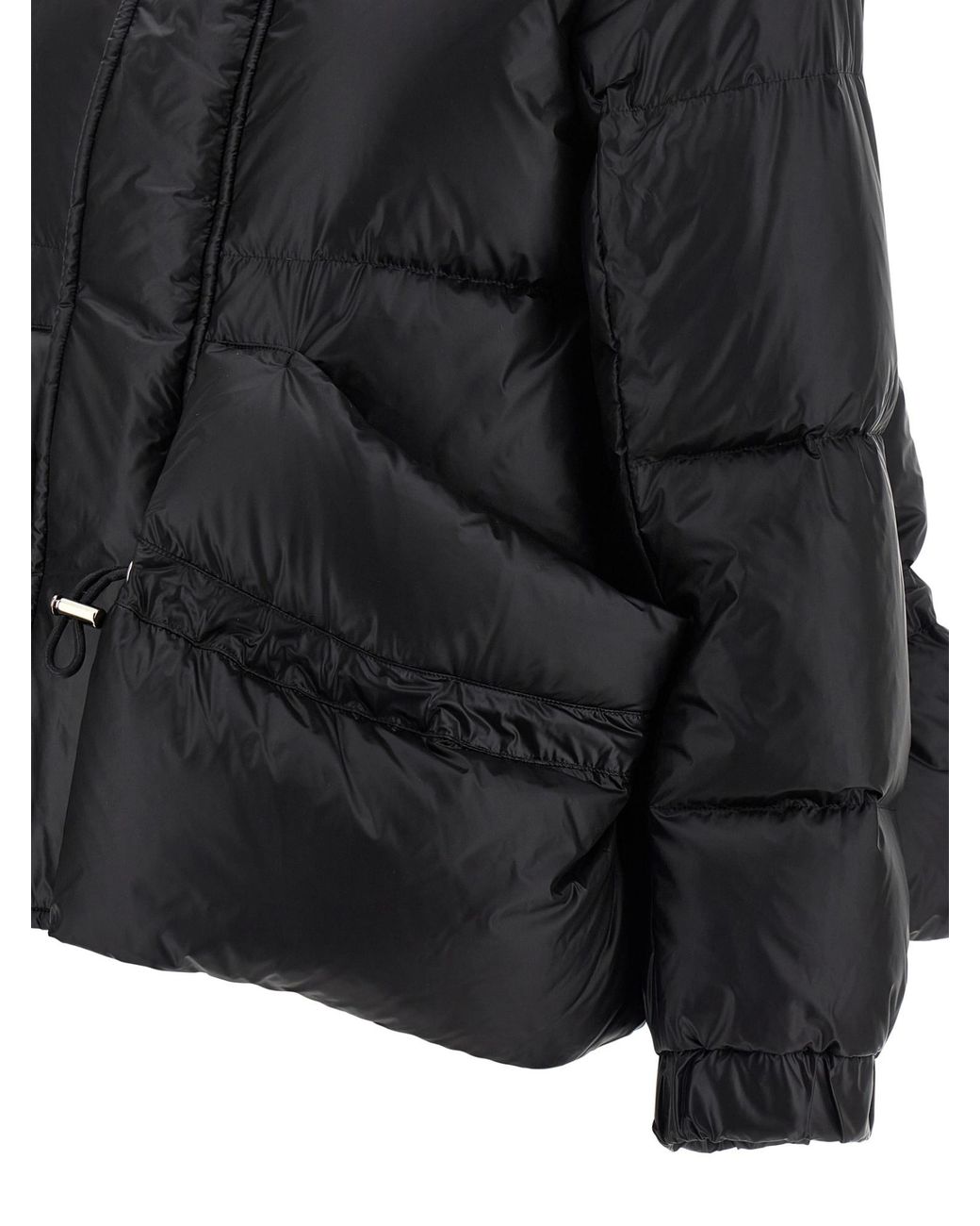 Sacai Black Hooded Puffer Jacket