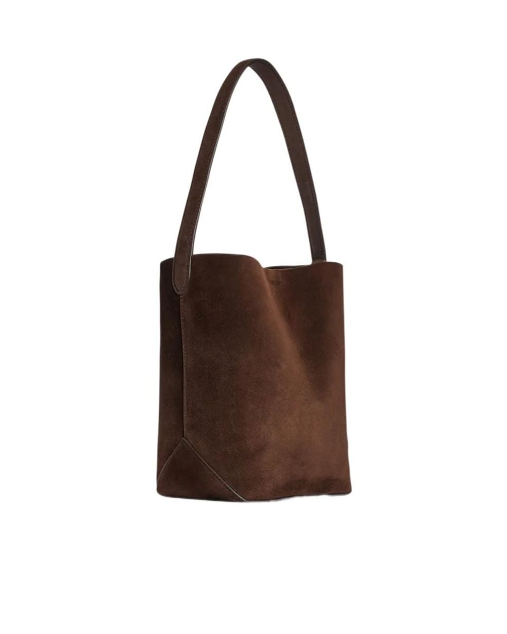 The Row Brown Small N/S Park Tote Edge Leather Bag