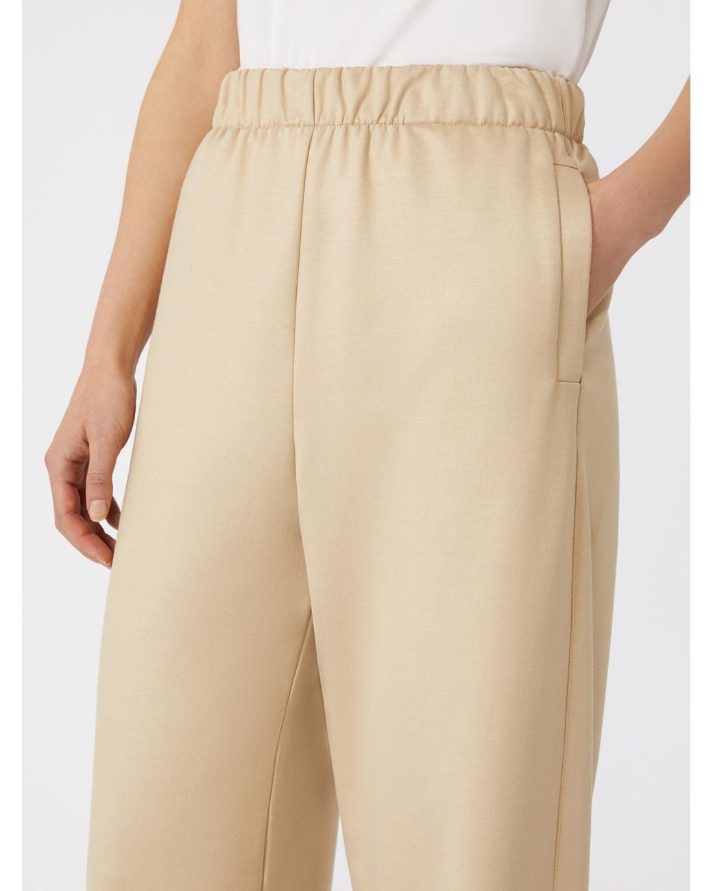 Max Mara Natural Filovia Straight-Leg Trousers