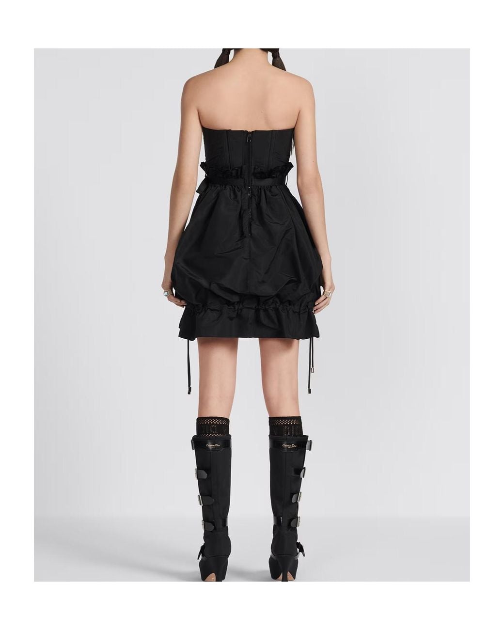 Dior Black Zipper Dress