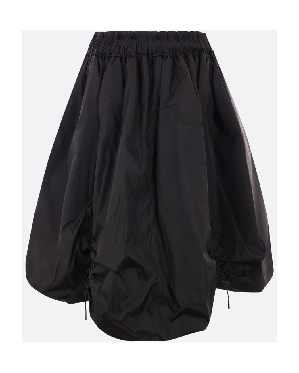 Simone Rocha Black Ruched Puffball Shell Skirt