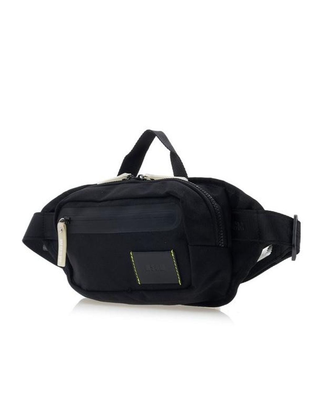 MSGM Black Zippered Waist Pack