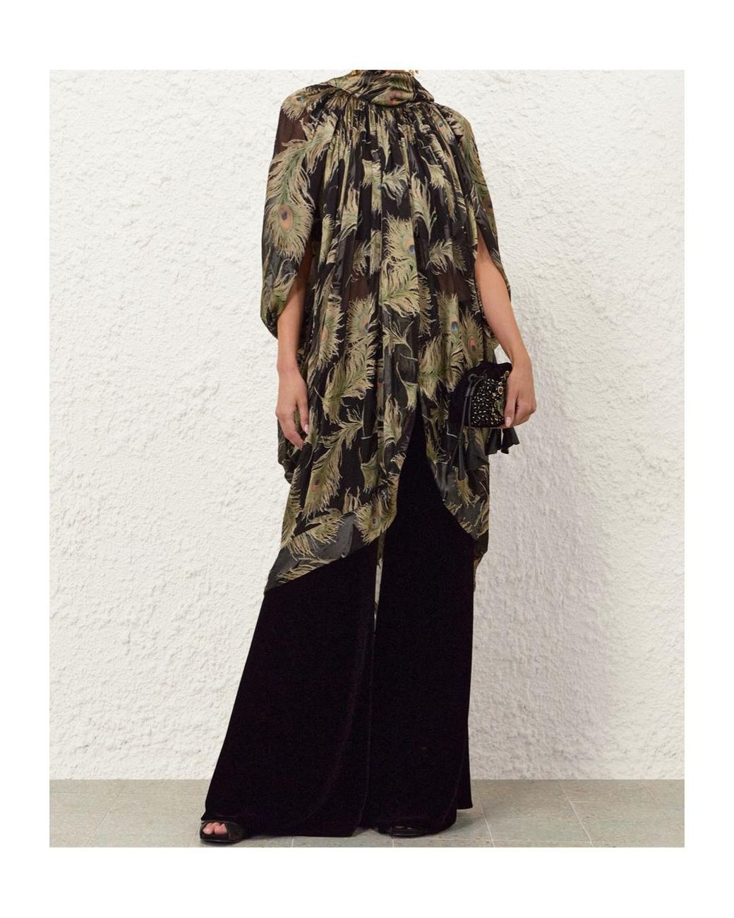 Zimmermann Green Ascent Burnout Halter Blouse
