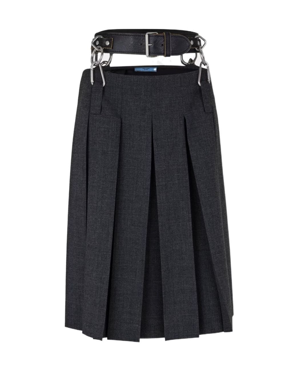 Prada Black Pleated Skirt