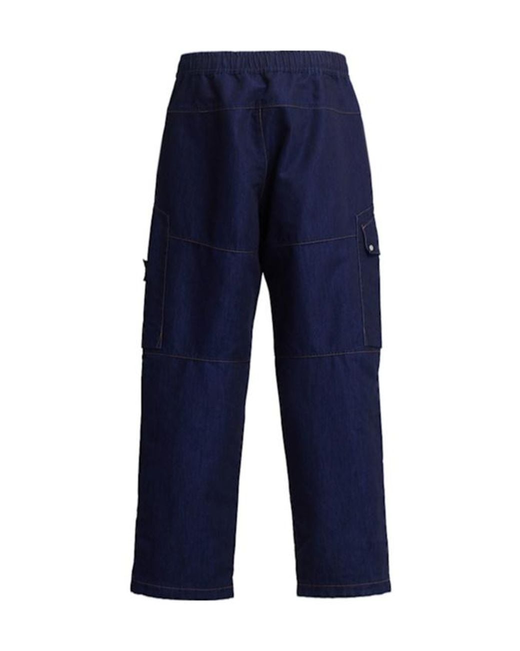 Stone Island Blue Elastic Waist Casual Pants for men