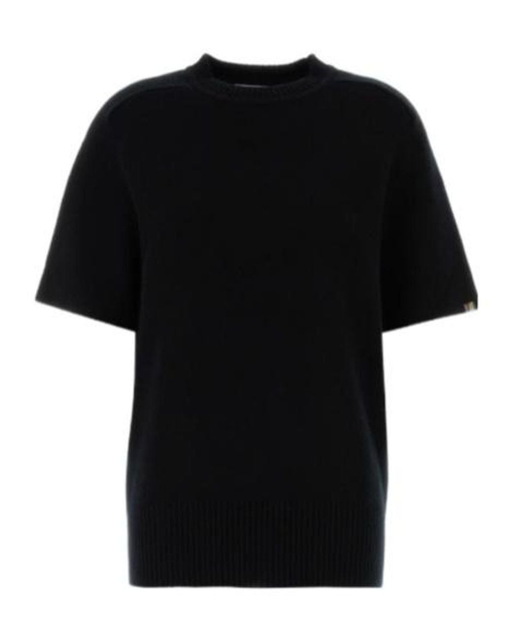 Extreme Cashmere Black Nº454 Scott Knitted Top