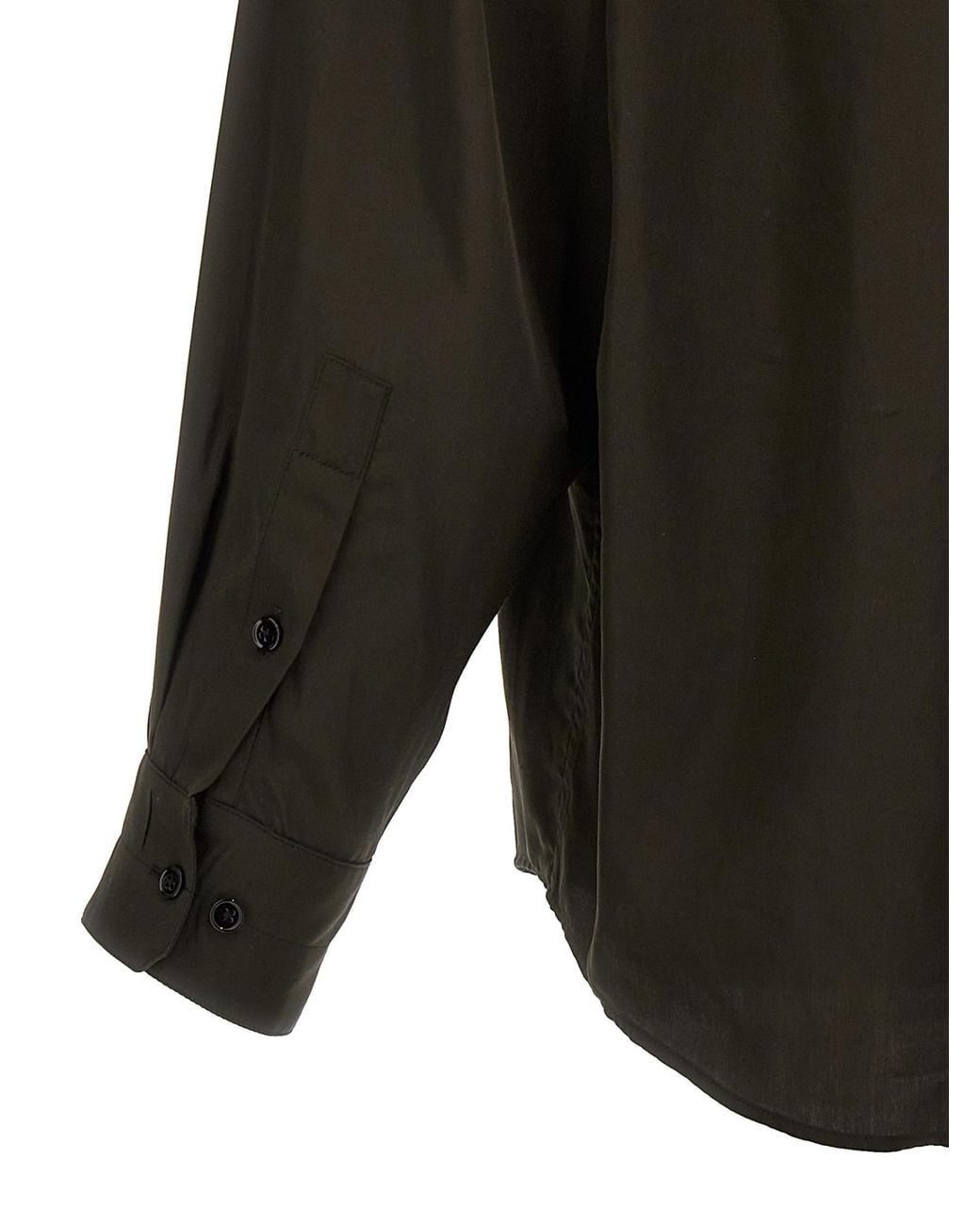 Lemaire Gray Long-Sleeved Button-Up Shirt for men