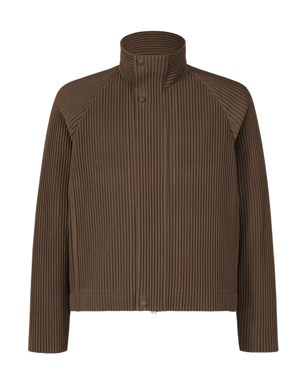 Homme Plissé Issey Miyake Brown Homme Plissé Issey Miyake Tailored Pleats Jacket for men