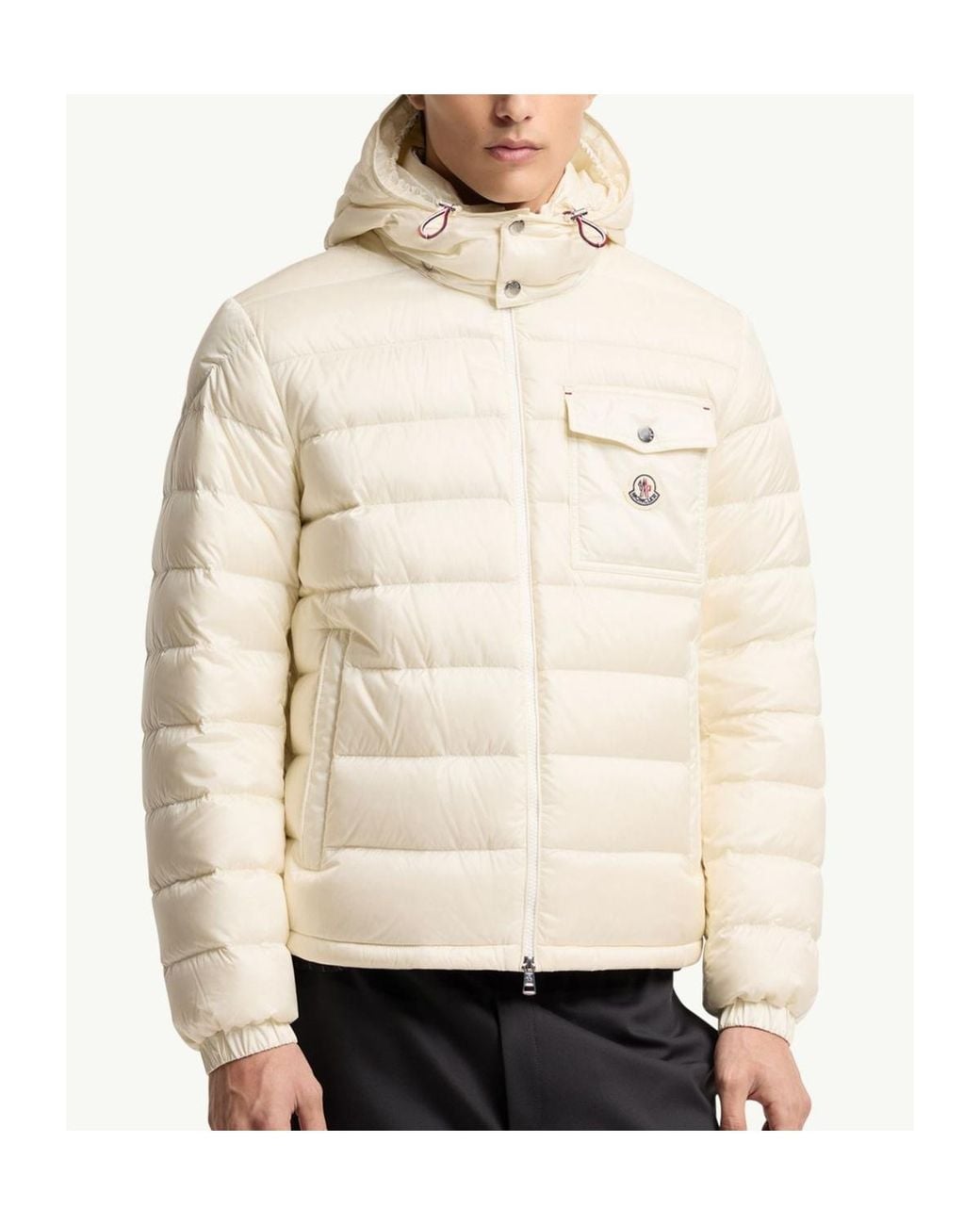 Moncler Natural Verith Short Hooded Puffer Jacket for men