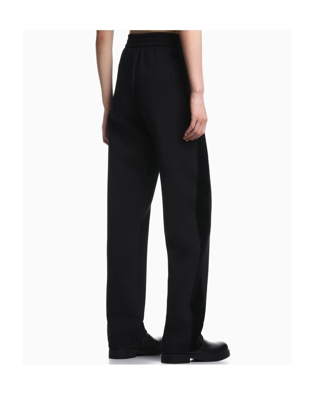 Emporio Armani Black Straight-Leg Sweatpants