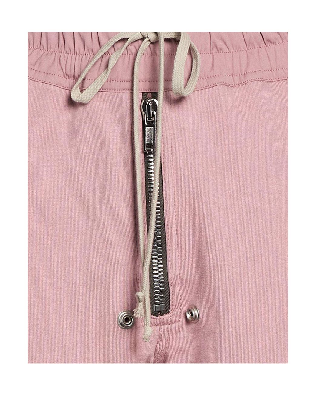 Rick Owens Pink Plain Colour Sweatpants