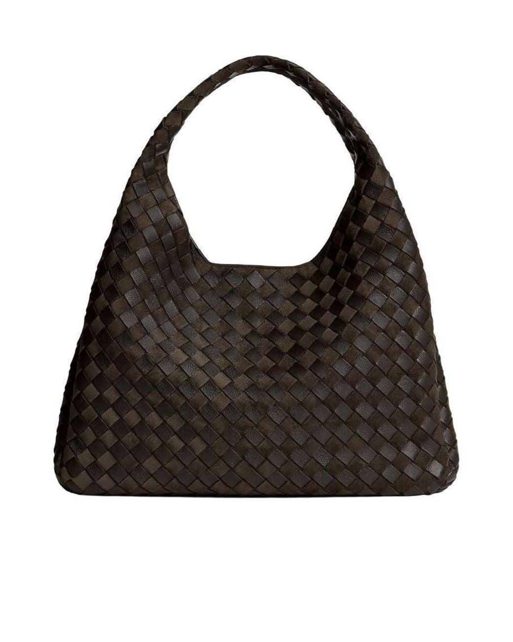 Bottega Veneta Black Large Campana Shoulder Bag