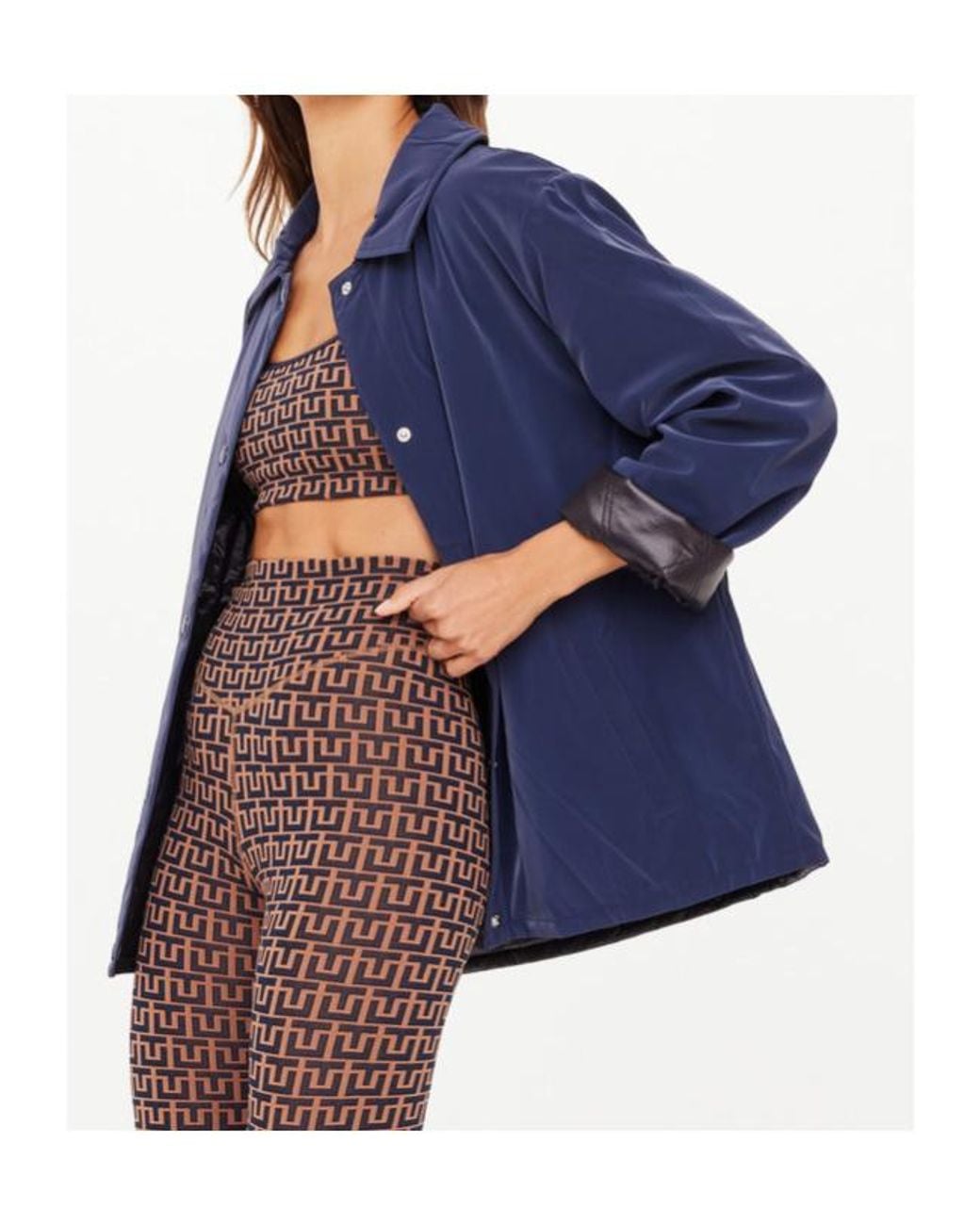 The Upside Blue Levi Reversible Quilted Jacket