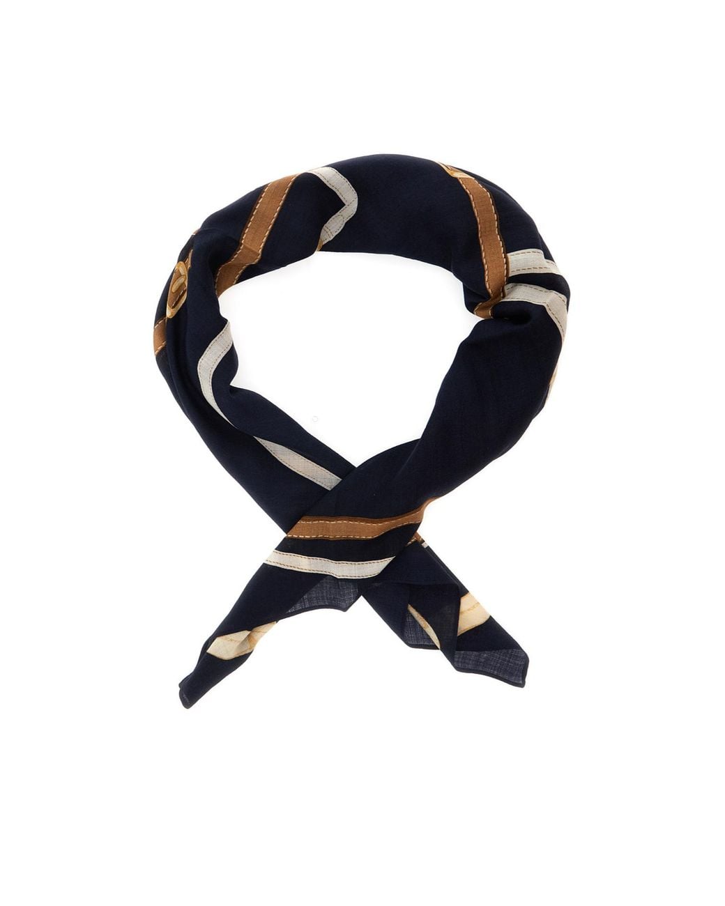 Ralph Lauren Blue Large Square Scarf for men