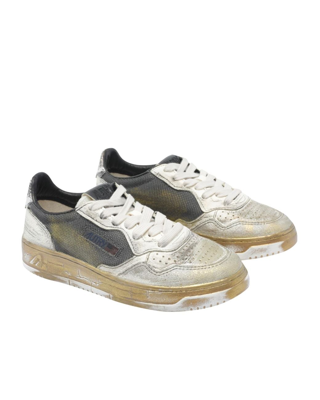 Autry Gray Medalist Super Vintage Sneakers