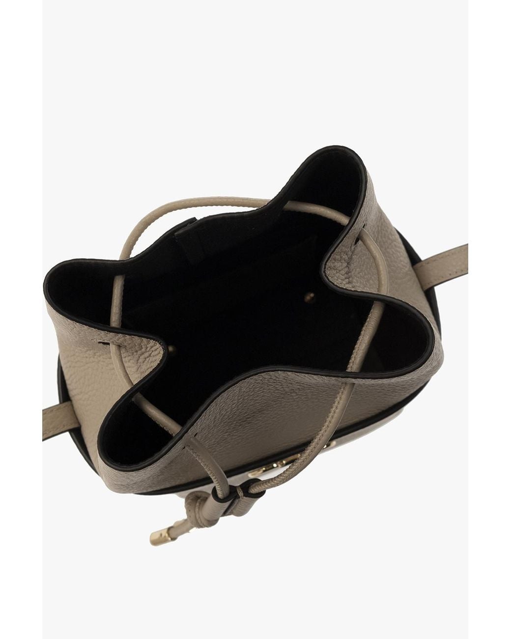 Ferragamo Natural Logo Bucket Shoulder Bag