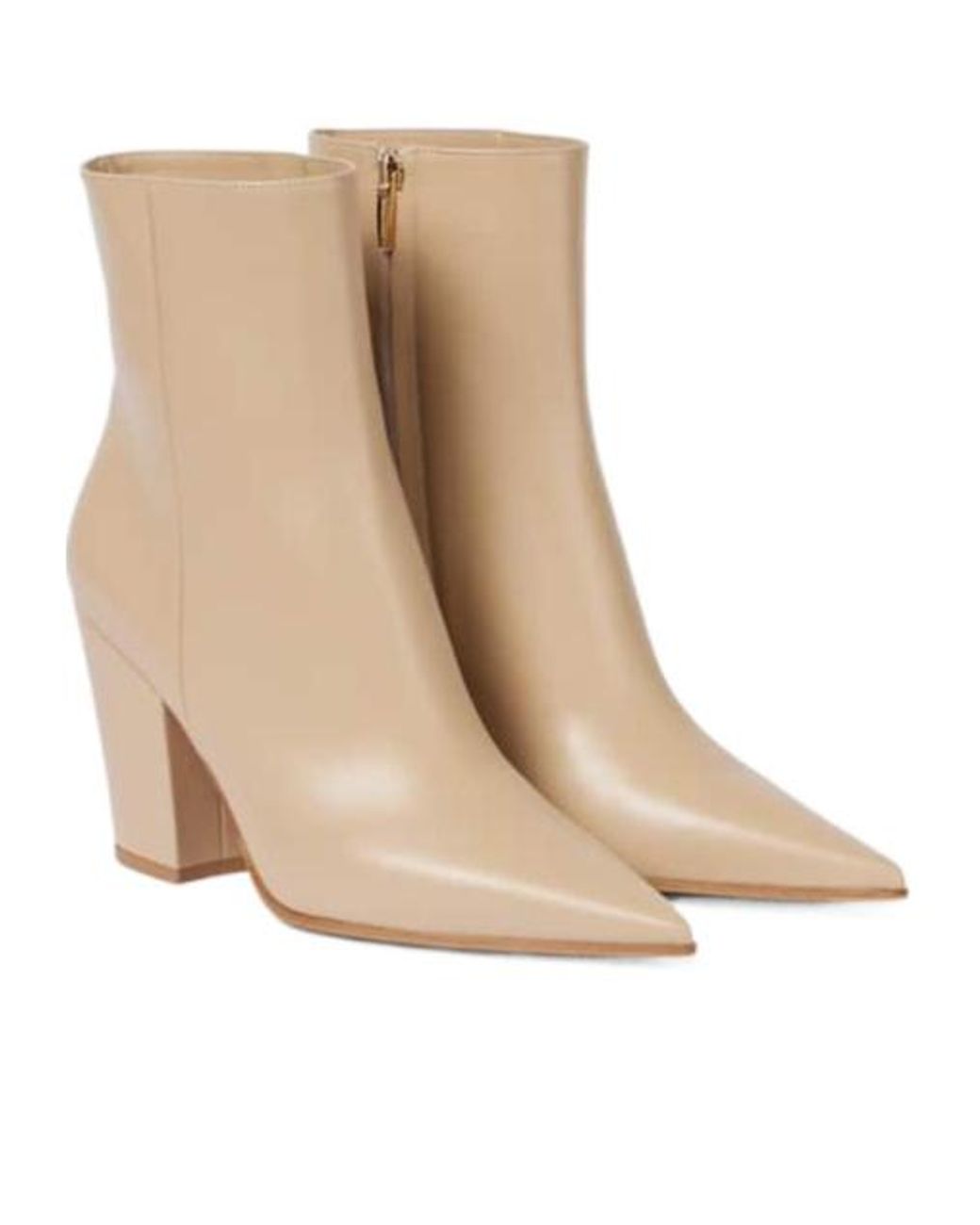 Gianvito Rossi Natural Versatile Pointed-Toe Comfortable Ankle Boots