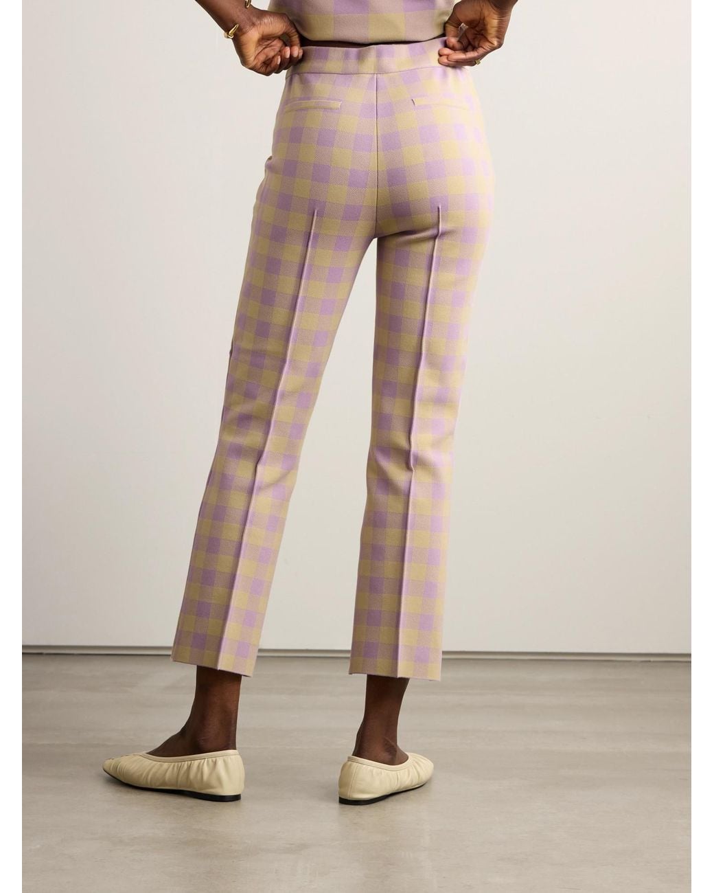 High Sport Pink Comfortable Cropped Trousers