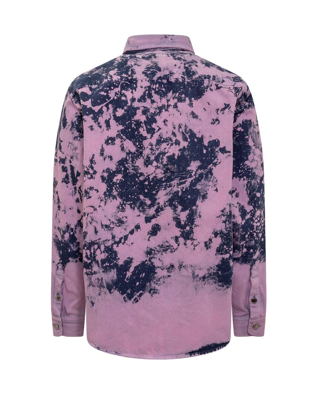 DARKPARK Purple Printed Button-Down Shirt for men