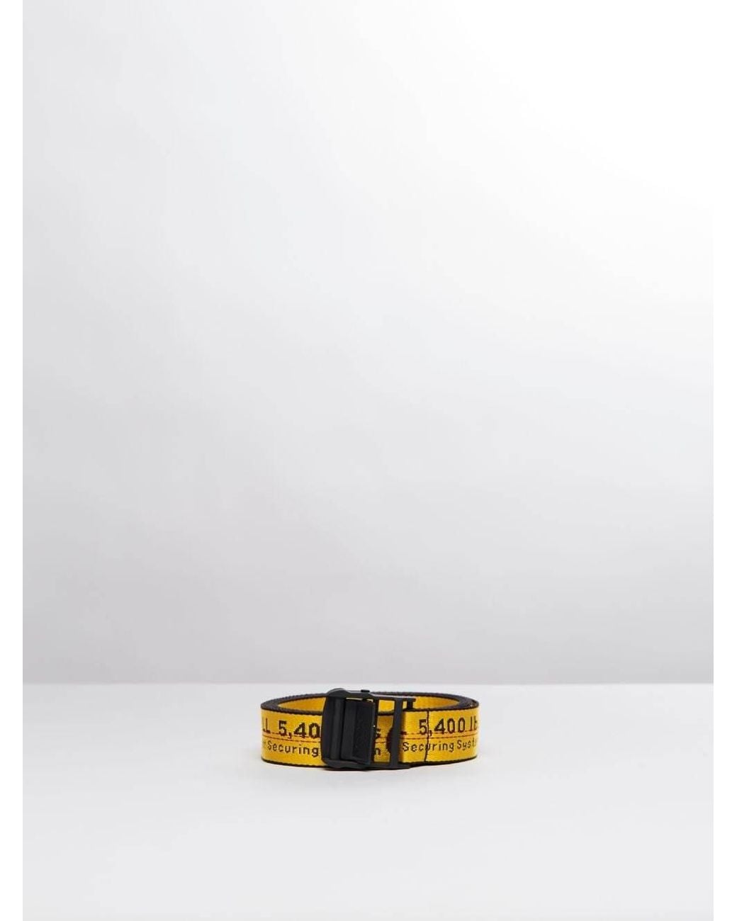 Off-White c/o Virgil Abloh Yellow Classic Industrial Belt for men