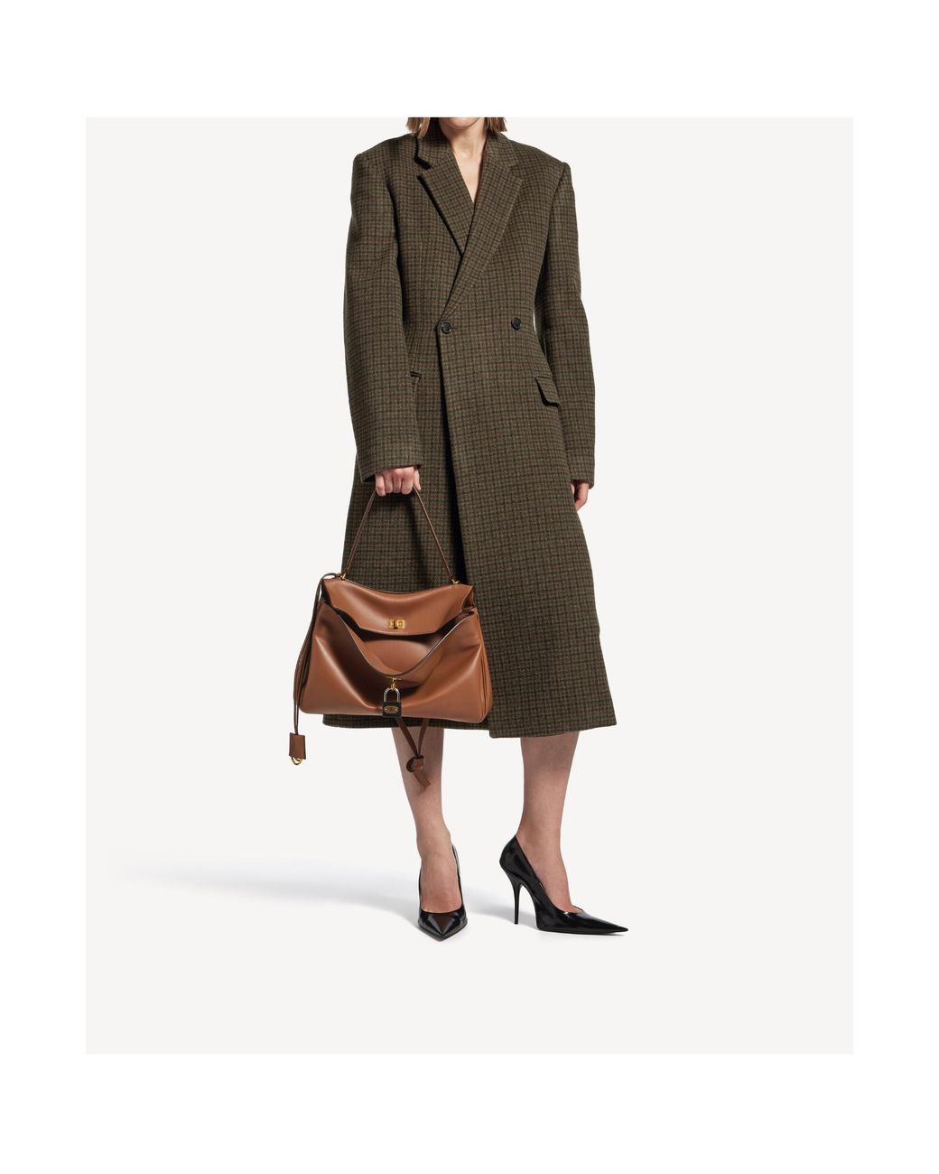 Balenciaga Brown Rodeo Medium Shoulder Bag