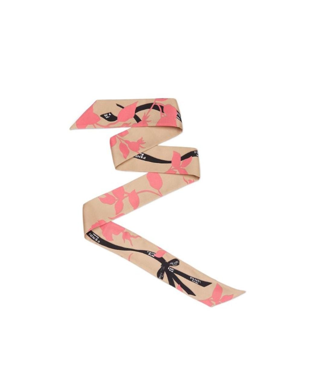 Fendi White Organic Silk Bandeau