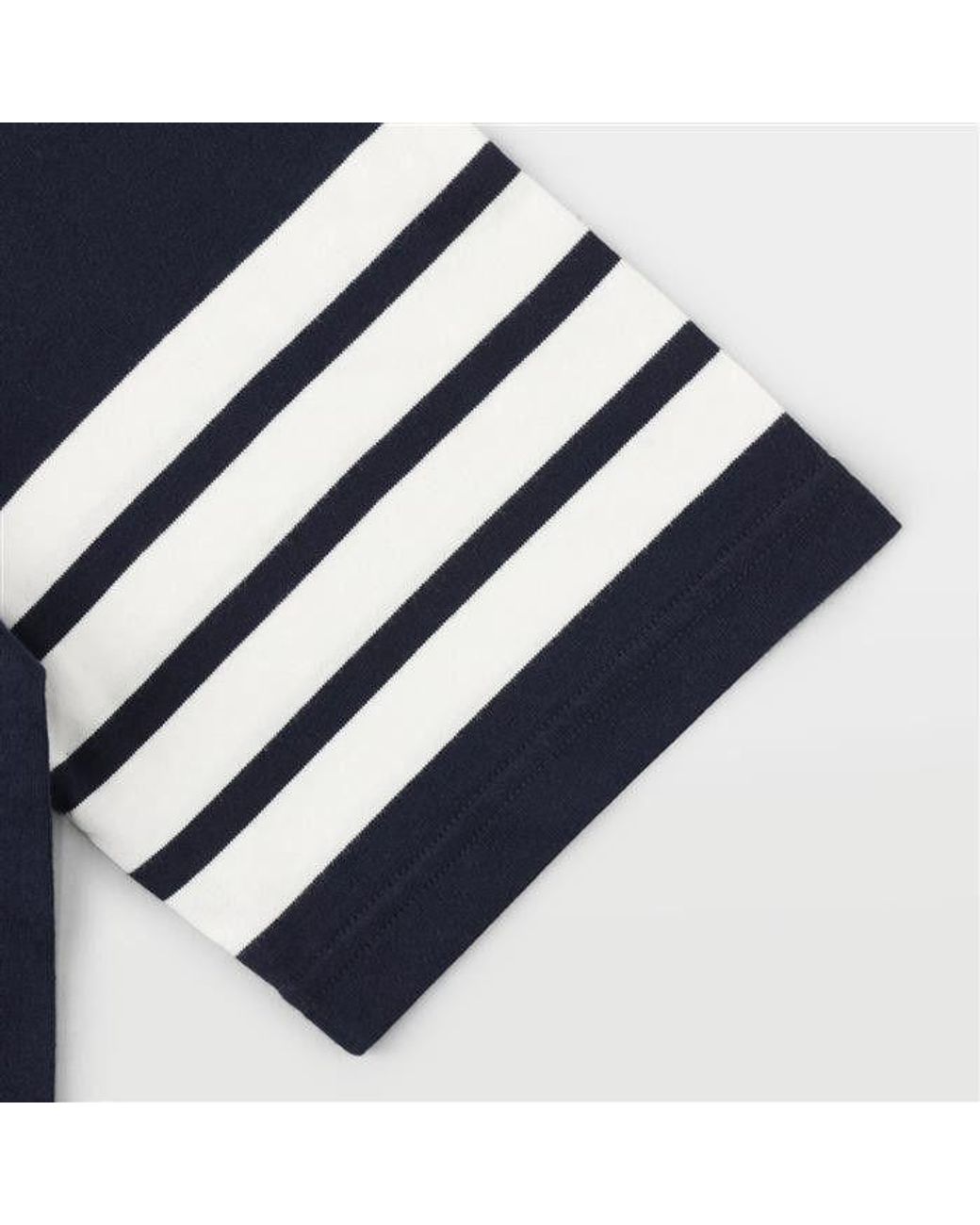 Thom Browne Blue Jersey 4-Bar Short Sleeve T-Shirt for men