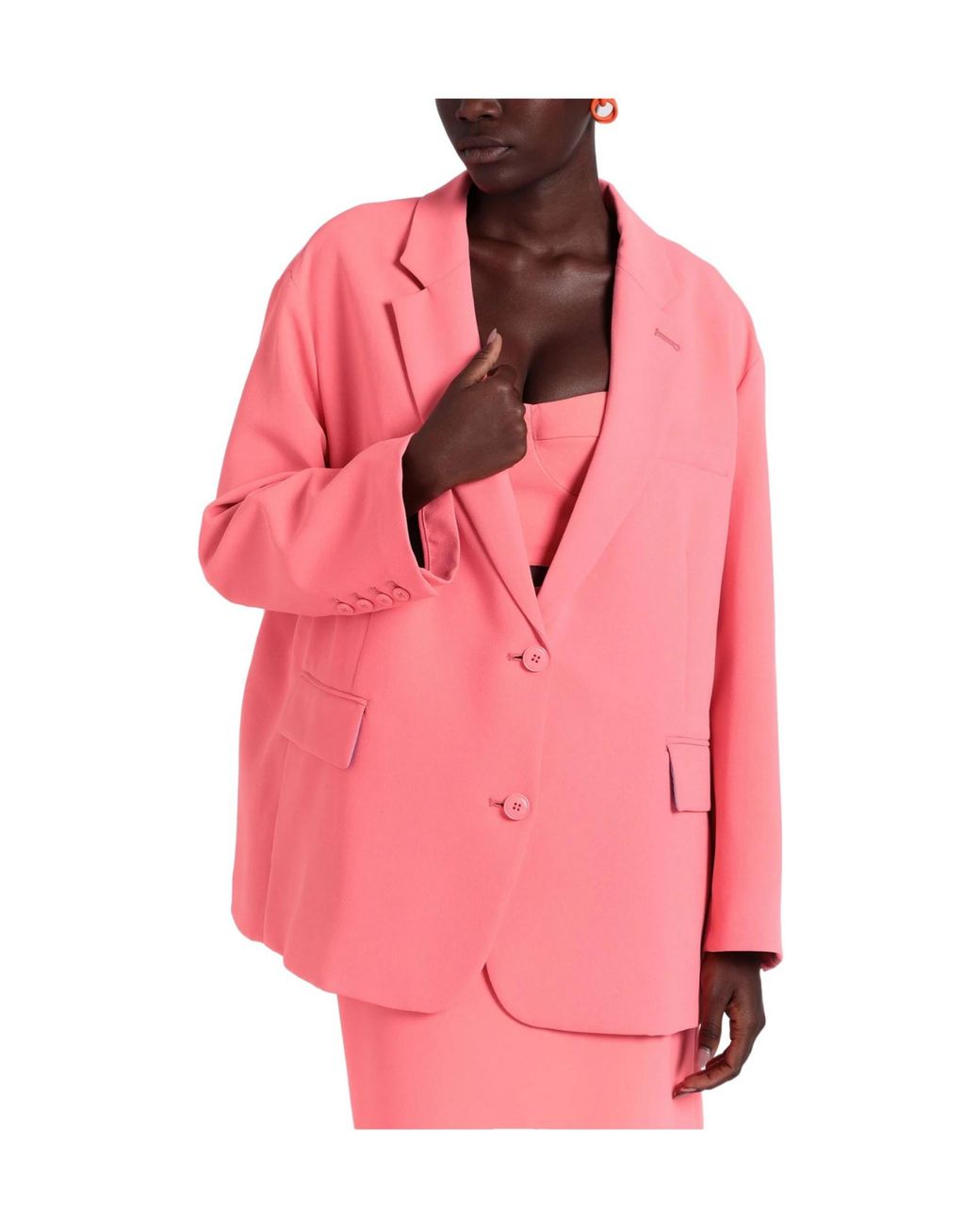 MAX&Co. Pink Solid Color Blazers
