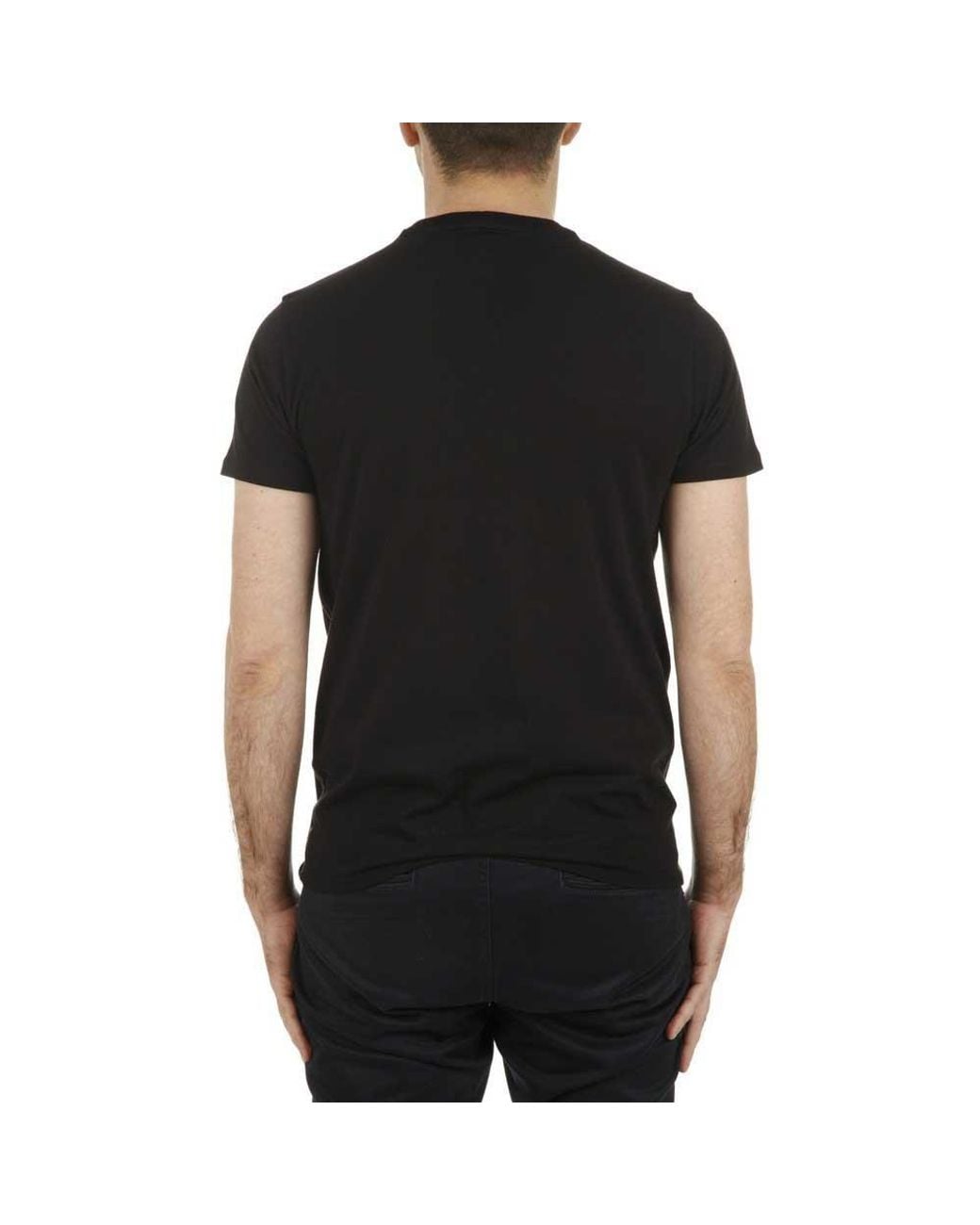 Armani Jeans Black Logo Details T-Shirt for men