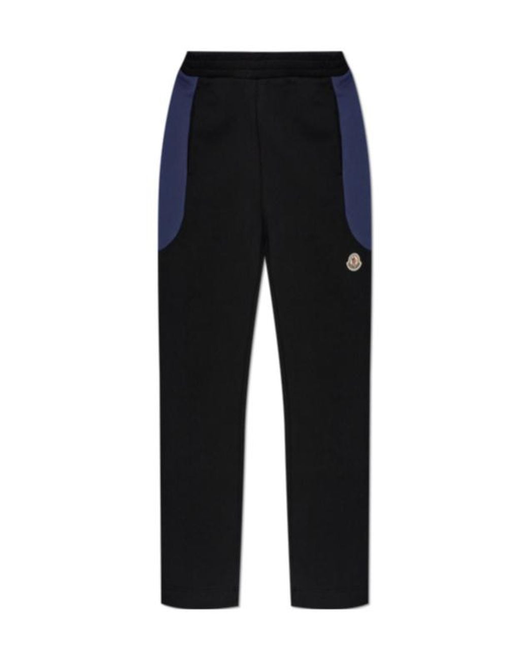 Moncler Black Logo Patch Sweatpants for men